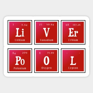 Liverpool | Periodic Table of Elements Sticker